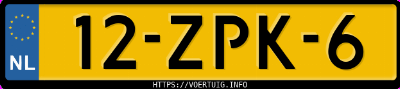 Kenteken afbeelding van 12ZPK6, zwarte Volkswagen Golf Variant 1.2tsi 1.2 Bluemotion