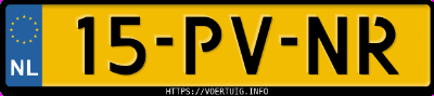 Kenteken afbeelding van 15PVNR, grijze Volkswagen Polo