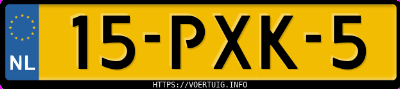 Kenteken afbeelding van 15PXK5, grijze Volkswagen Multivan