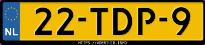 Kenteken afbeelding van 22TDP9, grijze Volkswagen Passat Variant 1.4tsi V 1.4 Bluemotion