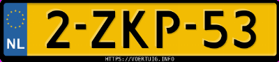 Kenteken afbeelding van 2ZKP53, witte Volkswagen Polo 1.4 Tdi Bluemotion Trendline