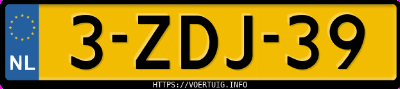 Kenteken afbeelding van 3ZDJ39, grijze Volkswagen Golf Vii 1.2tsi 5