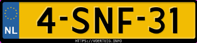 Kenteken afbeelding van 4SNF31, witte Volkswagen Golf Vii 1.2tsi 5