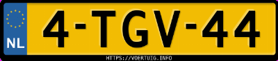 Kenteken afbeelding van 4TGV44, zwarte Volkswagen Polo Cross 1.2tsi