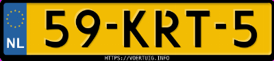 Kenteken afbeelding van 59KRT5, witte Volkswagen Polo Cross 1.6 Tdi