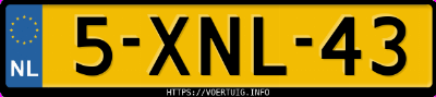 Kenteken afbeelding van 5XNL43, zwarte Volkswagen Polo 1.4 Tdi Bluemotion Trendline