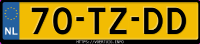 Kenteken afbeelding van 70TZDD, grijze Volkswagen Polo