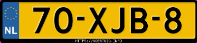 Kenteken afbeelding van 70XJB8, bruine Volkswagen Tiguan 1.4 Bluemotion