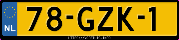 Kenteken afbeelding van 78GZK1, grijze Volkswagen Passat Cc