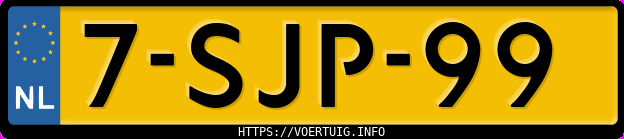 Kenteken afbeelding van 7SJP99, grijze Volkswagen Jetta