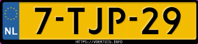 Kenteken afbeelding van 7TJP29, grijze Volkswagen Up High Up! 1.0 Bluemotion . Take