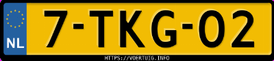 Kenteken afbeelding van 7TKG02, rode Volkswagen Golf Vii 1.2tsi 5
