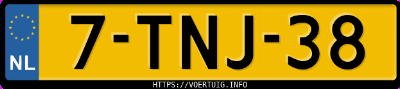 Kenteken afbeelding van 7TNJ38, grijze Volkswagen Passat V1.6d Bluemotion V 1.6d