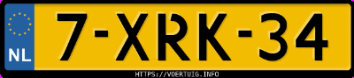 Kenteken afbeelding van 7XRK34, grijze Volkswagen Golf