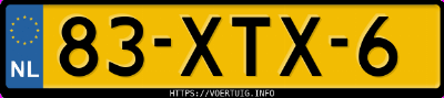 Kenteken afbeelding van 83XTX6, zwarte Volkswagen Golf Vi 1.2 Tsi Bl.mt