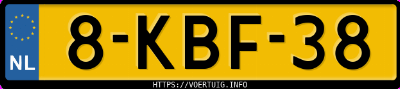 Kenteken afbeelding van 8KBF38, grijze Volkswagen Golf Vii 1.4tsi 5
