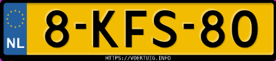 Kenteken afbeelding van 8KFS80, zwarte Volkswagen Golf Plus P Vi 1.4tsi Cr