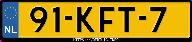 Kenteken afbeelding van 91KFT7, grijze Volkswagen Polo