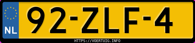 Kenteken afbeelding van 92ZLF4, grijze Volkswagen Jetta 1.2tsi