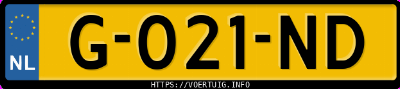 Kenteken afbeelding van G021ND, zwarte Volkswagen Golf 1.5 Tsi 5