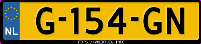 Kenteken afbeelding van G154GN, witte Volkswagen T-CROSS 1.0tsi