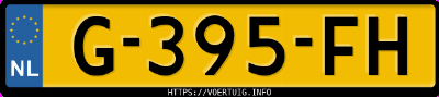 Kenteken afbeelding van G395FH, witte Volkswagen Tiguan A.1.5 Tsi 1.5
