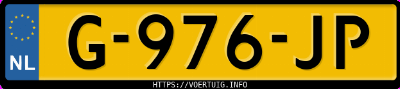 Kenteken afbeelding van G976JP, grijze Volkswagen Tiguan A.1.5 Tsi 1.5