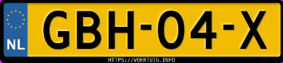 Kenteken afbeelding van GBH04X, grijze Volkswagen Golf 8 2.0 Gti