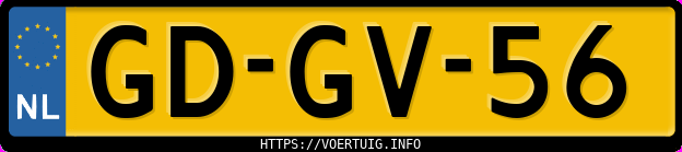 Kenteken afbeelding van GDGV56, grijze Volkswagen Polo Fox 40 Kw E2