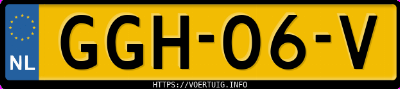 Kenteken afbeelding van GGH06V, blauwe Volkswagen Golf 7 Gti Performance