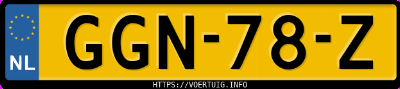 Kenteken afbeelding van GGN78Z, grijze Volkswagen Arteon
