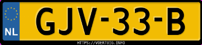 Kenteken afbeelding van GJV33B, blauwe Volkswagen Golf 8 1.5e Tsi Evo 1.5 Etsi