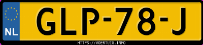 Kenteken afbeelding van GLP78J, grijze Volkswagen Golf 8 1.5 Tsi Evo