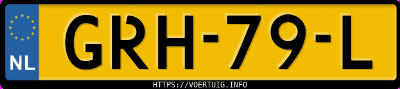 Kenteken afbeelding van GRH79L, zwarte Volkswagen Taigo