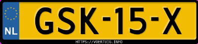 Kenteken afbeelding van GSK15X, zwarte Volkswagen Golf Gti Performance 5