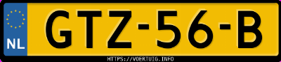 Kenteken afbeelding van GTZ56B, rode Volkswagen Polo 1.0 Mpi