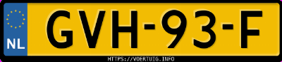 Kenteken afbeelding van GVH93F, zwarte Volkswagen Passat