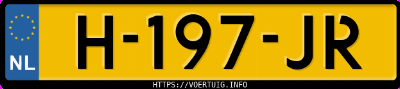 Kenteken afbeelding van H197JR, grijze Volkswagen T-ROC
