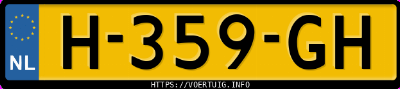 Kenteken afbeelding van H359GH, zwarte Volkswagen Passat V 1.5tsi