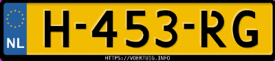 Kenteken afbeelding van H453RG, zwarte Volkswagen Golf E-Golf 2020