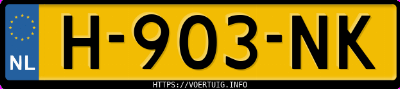 Kenteken afbeelding van H903NK, zwarte Volkswagen Polo Cross 1.4