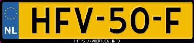Kenteken afbeelding van HFV50F, zwarte Volkswagen Golf 8 1.5e Tsi Evo 1.5 Etsi
