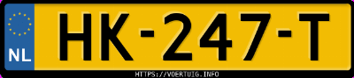 Kenteken afbeelding van HK247T, zwarte Volkswagen Polo 1.2 Tsi Dsg Bluemotion Exclusive Trendline
