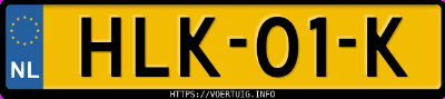 Kenteken afbeelding van HLK01K, grijze Volkswagen Arteon Sportback R
