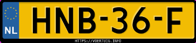 Kenteken afbeelding van HNB36F, zwarte Volkswagen ID.3 Pro 150 Kw