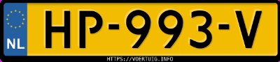 Kenteken afbeelding van HP993V, grijze Volkswagen Polo Exclusive Trendline