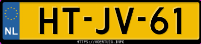 Kenteken afbeelding van HTJV61, groene Volkswagen Polo Coupé Fox 33 Kw E2