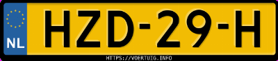 Kenteken afbeelding van HZD29H, grijze Volkswagen T-ROC