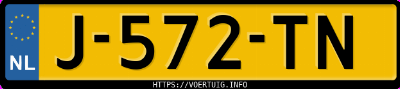 Kenteken afbeelding van J572TN, witte Volkswagen ID.3 Pro 150 Kw