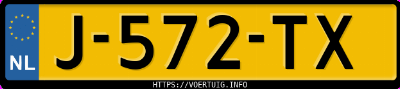 Kenteken afbeelding van J572TX, grijze Volkswagen ID.3 Pro 150 Kw